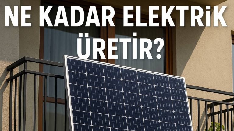 Balkon güneş paneli nedir? Ne kadar elektrik üretir?