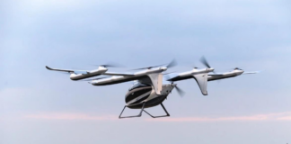 Dev dron ile çay teslimatı