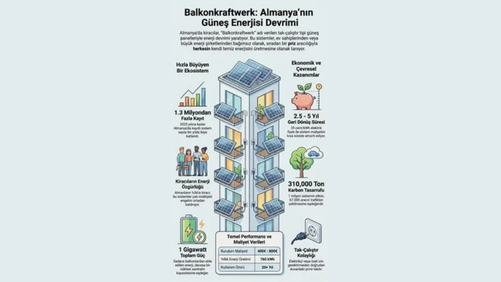 Balkon tipi güneş paneli