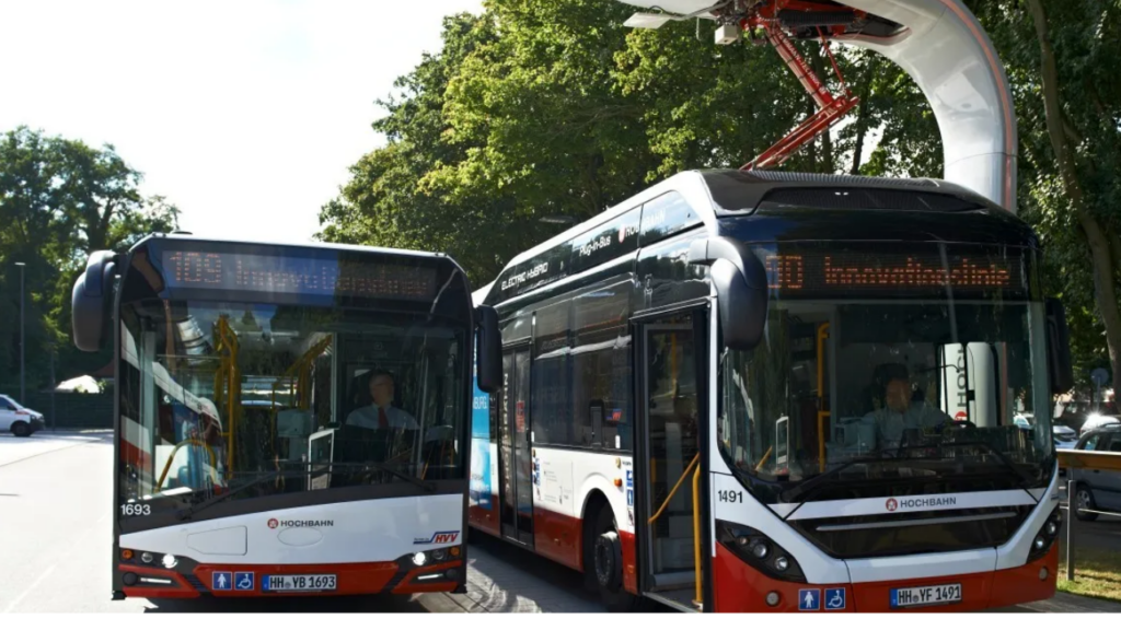 Washington elektrikli otobüs şarjı