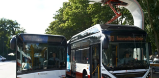 Washington elektrikli otobüs şarjı